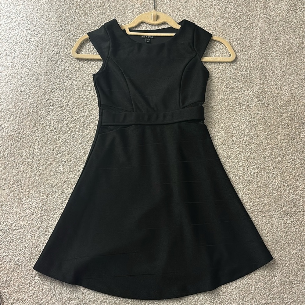 Ava and Yeli girls size 8 black dress. Like new, only worn once.